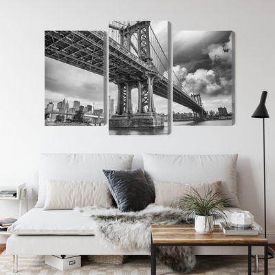 Ljuddämpande tavla - Manhattan bridge in New York