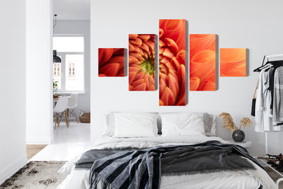 Ljuddämpande tavla - Orange chrysanthemum