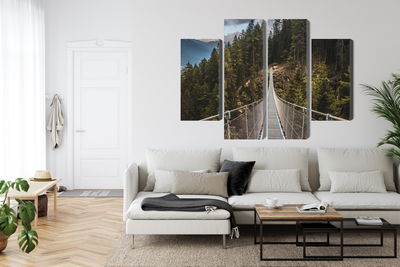 Ljuddämpande tavla - Suspension bridge in a 3d