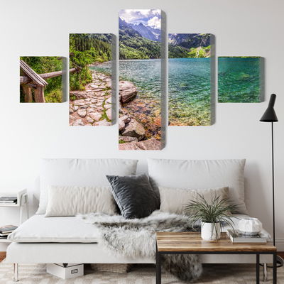 Ljuddämpande tavla - 3d view of the lake