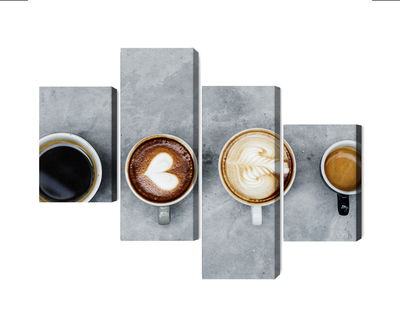 Ljuddämpande tavla - Cups with coffee