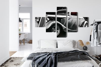 Ljuddämpande tavla - Vintage style hot rod car
