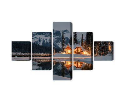 Ljuddämpande tavla - Emerald lake in Canada