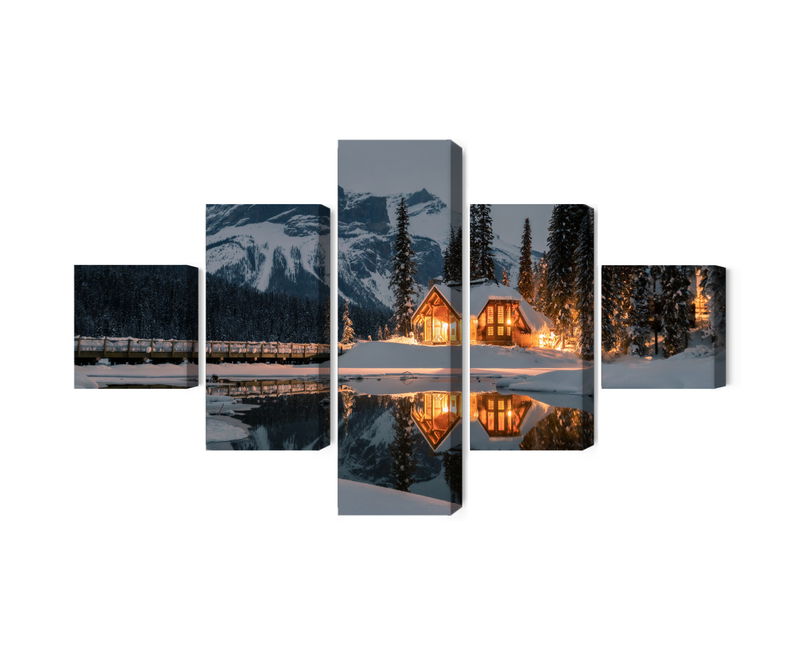 Ljuddämpande tavla - Emerald lake in Canada