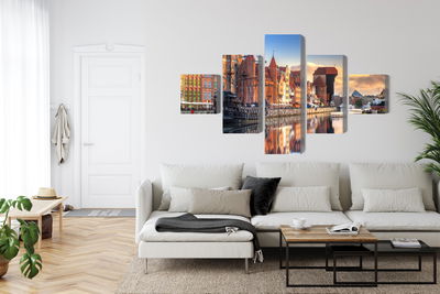 Ljuddämpande tavla - Gdansk motlawa at sunrise