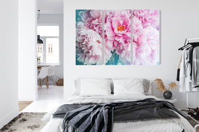 Ljuddämpande tavla - 3d peony bouquet