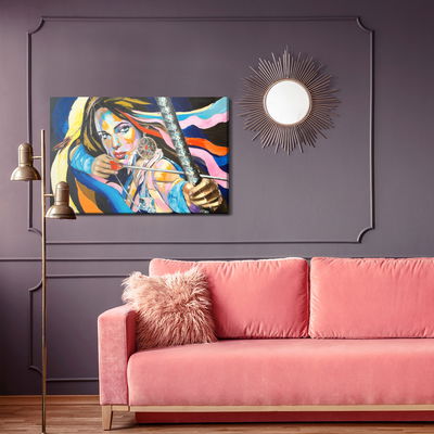 Ljuddämpande tavla - Woman with a bow