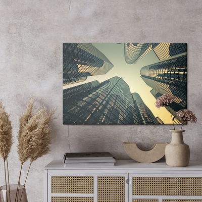 Ljuddämpande tavla - Modern skyscrapers