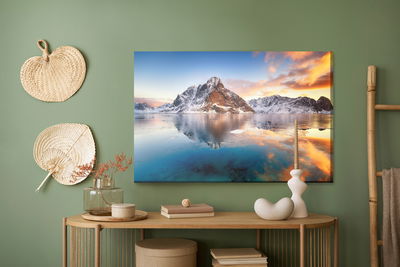 Ljuddämpande tavla - Sunrise over the norwegian