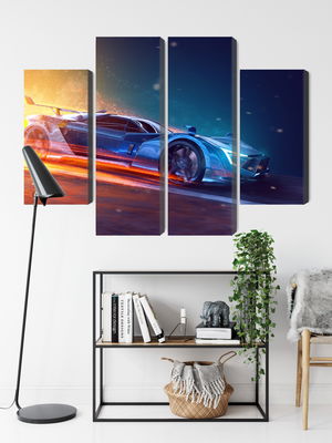 Ljuddämpande tavla - 3d futuristic sports car