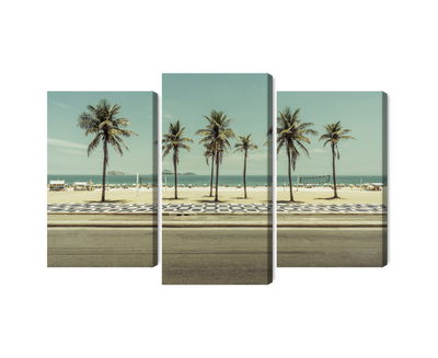 Ljuddämpande tavla - Palm trees on the ipanema