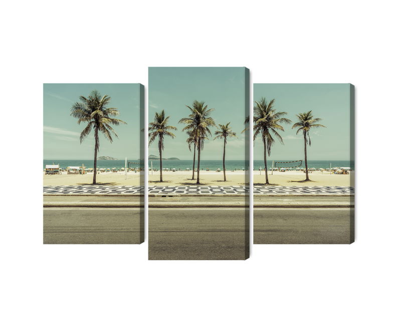 Ljuddämpande tavla - Palm trees on the ipanema