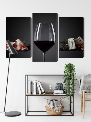 Ljuddämpande tavla - A glass of red wine