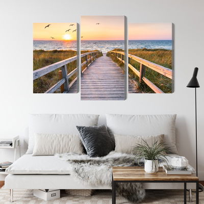 Ljuddämpande tavla - North sea pier 3d