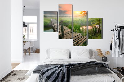 Ljuddämpande tavla - Meadow at dawn