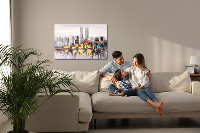 Ljuddämpande tavla - Abstract painting New York