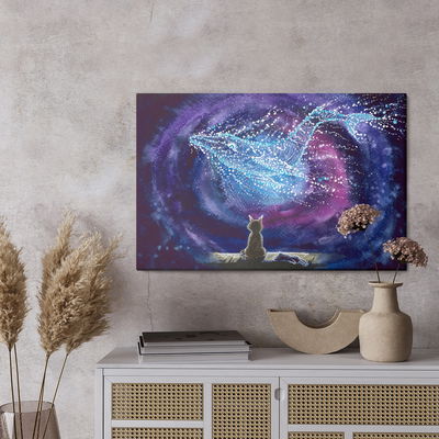 Ljuddämpande tavla - Cat on the background