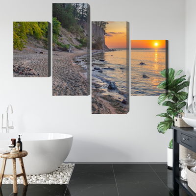 Ljuddämpande tavla - Sunset on the baltic sea