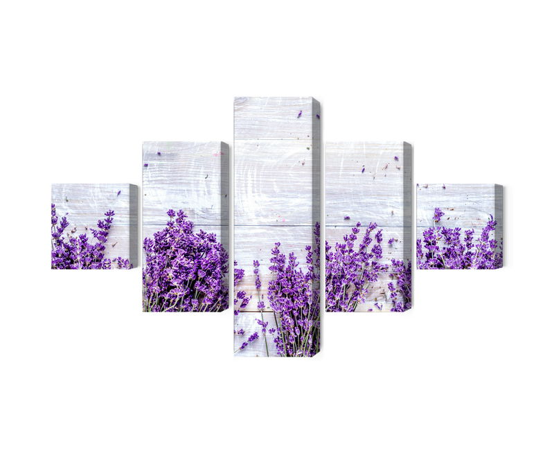 Ljuddämpande tavla - Lavender flowers on a rustic
