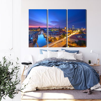 Ljuddämpande tavla - Berlin panorama at sunset
