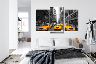 Ljuddämpande tavla - Yellow taxis in New York city