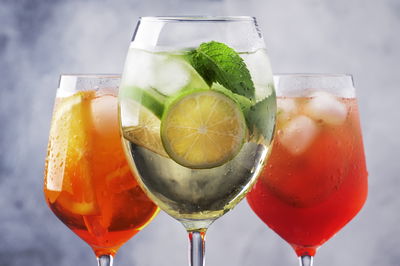 Ljuddämpande tavla - Set of summer cocktails