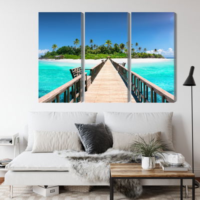 Ljuddämpande tavla - 3d pier in the maldives