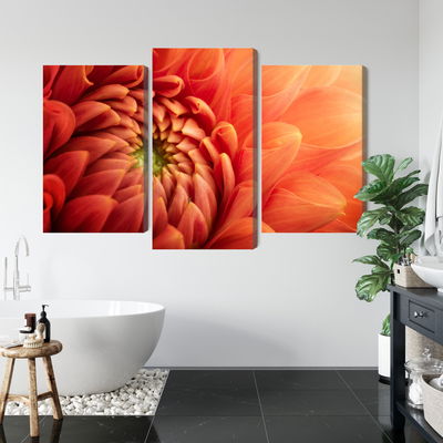 Ljuddämpande tavla - Orange chrysanthemum