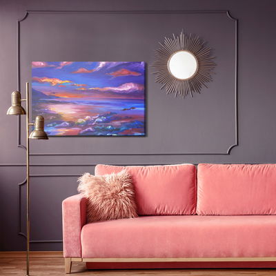 Ljuddämpande tavla - Abstract sea landscape