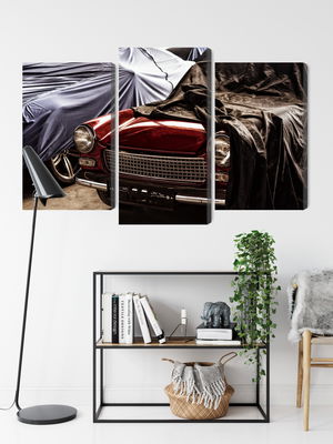 Ljuddämpande tavla - Italian retro car covered