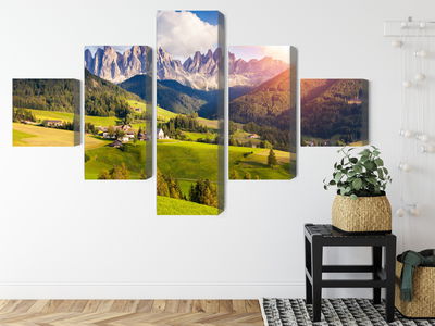 Ljuddämpande tavla - Sunny day in the mountains