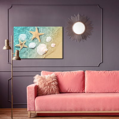 Ljuddämpande tavla - Stars and seashells
