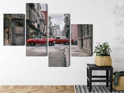 Ljuddämpande tavla - Retro style cars in cuba