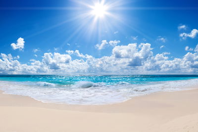 Ljuddämpande tavla - Calm sea and beach