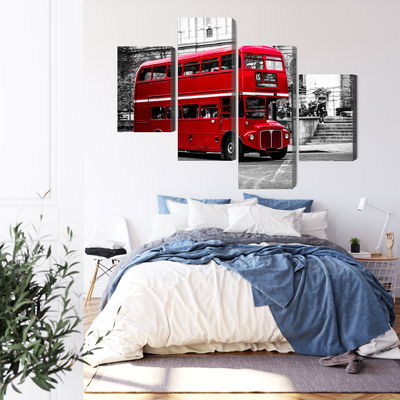 Ljuddämpande tavla - A double decker bus in London