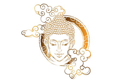 Ljuddämpande tavla - Buddha looking