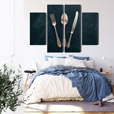 Ljuddämpande tavla - Old cutlery