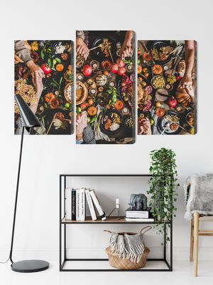 Ljuddämpande tavla - The table was set abundantly