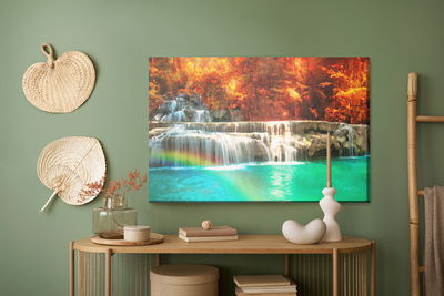 Ljuddämpande tavla - Waterfall painted