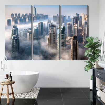 Ljuddämpande tavla - Dubai city panorama