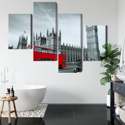 Ljuddämpande tavla - Red London bus