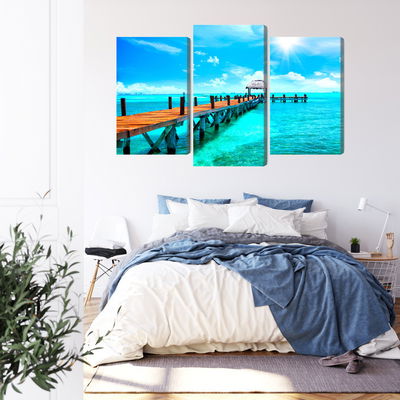 Ljuddämpande tavla - Sunny landscape