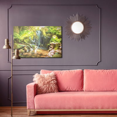 Ljuddämpande tavla - A waterfall in the jungle