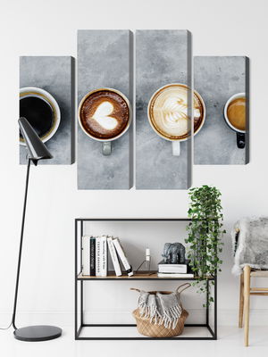 Ljuddämpande tavla - Cups with coffee