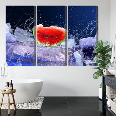 Ljuddämpande tavla - Watermelon on ice