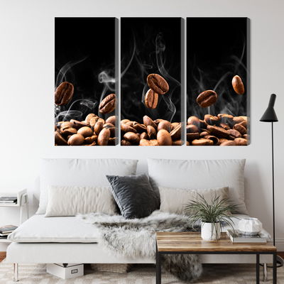 Ljuddämpande tavla - Hot coffee beans