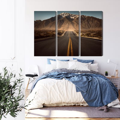 Ljuddämpande tavla - Road to the mountains 3d