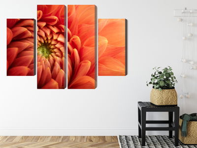 Ljuddämpande tavla - Orange chrysanthemum