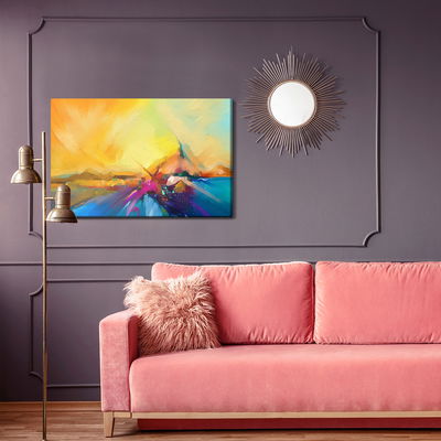 Ljuddämpande tavla - Abstract boat in the water