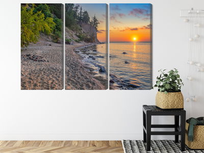 Ljuddämpande tavla - Sunset on the baltic sea
